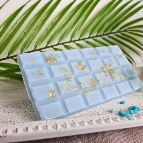 Wax melt din ceara de soia, Blueberry vanilla – Afine si Vanilie, forma tableta tip ciocolata 80gr