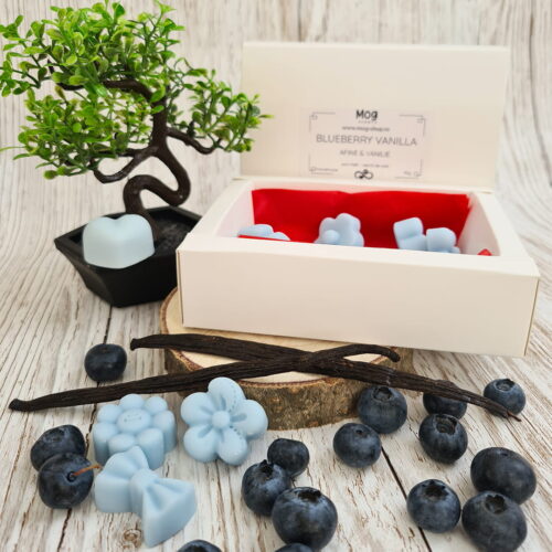 Wax melt din ceara de soia, Blueberry vanilla – Afine si Vanilie, forma mixt 50gr
