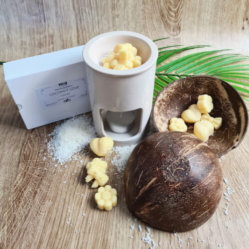 Wax melt din ceara de soia, Coconut love – Cocos, forma mixt 50gr