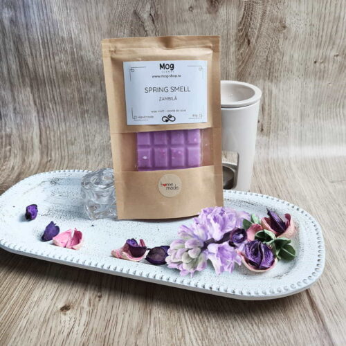Wax melt din ceara de soia, Spring smell – Zambilă, forma tableta tip ciocolata 80gr