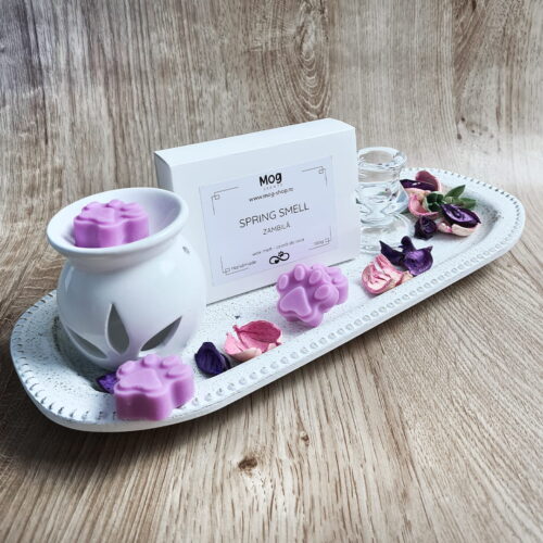 Wax melt din ceara de soia, Spring smell – Zambilă, forma Paws 100gr
